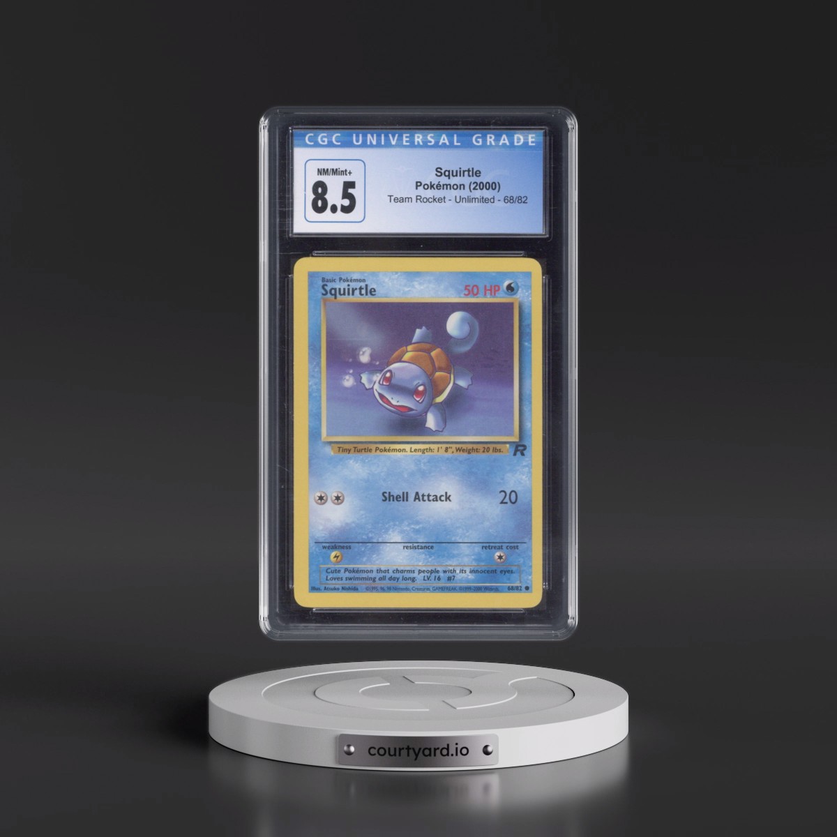 1999 Team Rocket #68/82 Squirtle (CGC 8.5 NM-MT+)