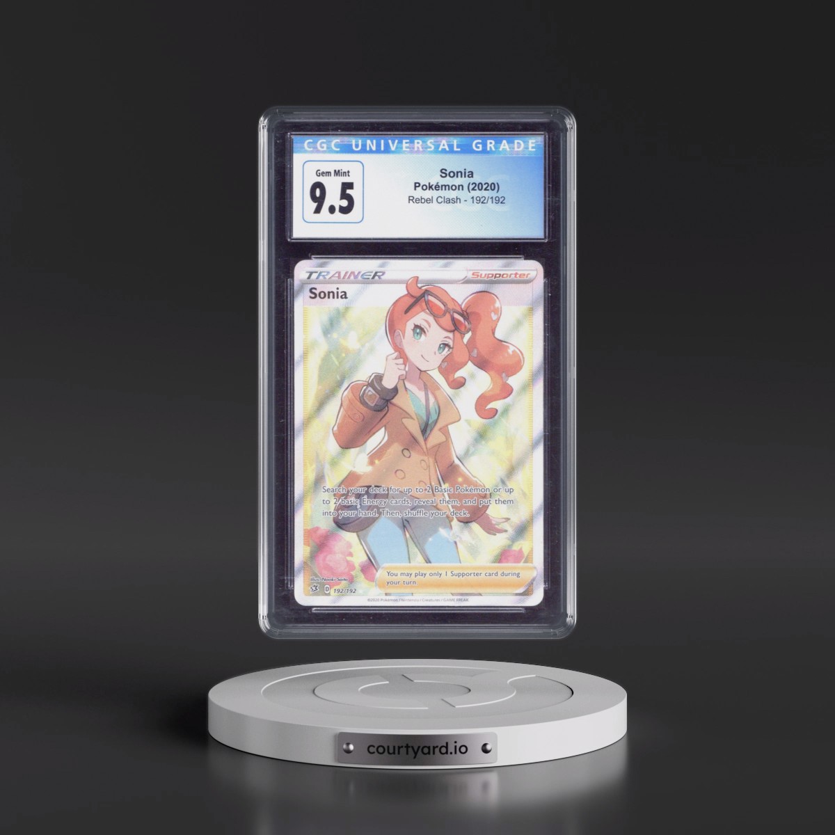 2020 Rebel Clash #192/192 Sonia - Ultra Rare Holo (CGC 10 GEM MINT)