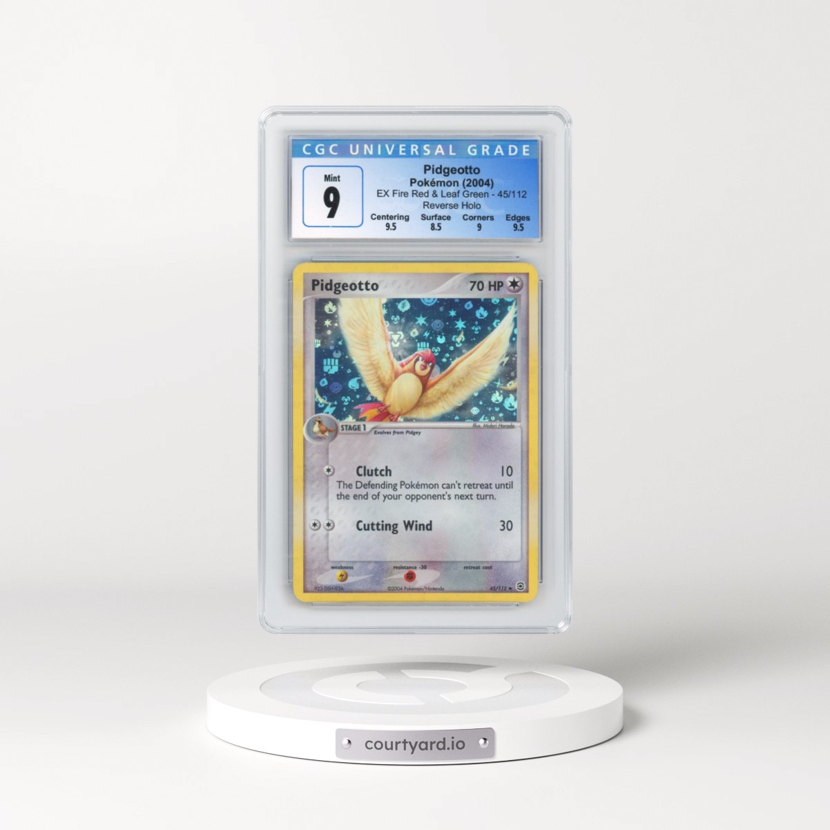 2004 EX Fire Red & Leaf Green #45/112 Pidgeotto - Reverse Holo (CGC 9 MINT)