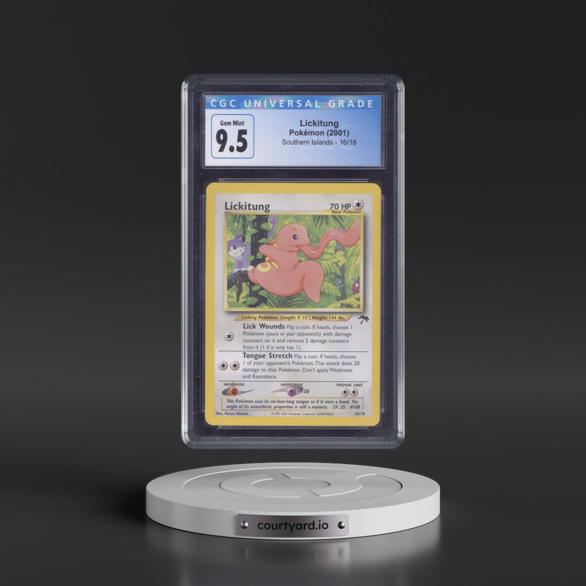 2001 Southern Islands #16/18 Lickitung (CGC 10 GEM MINT)