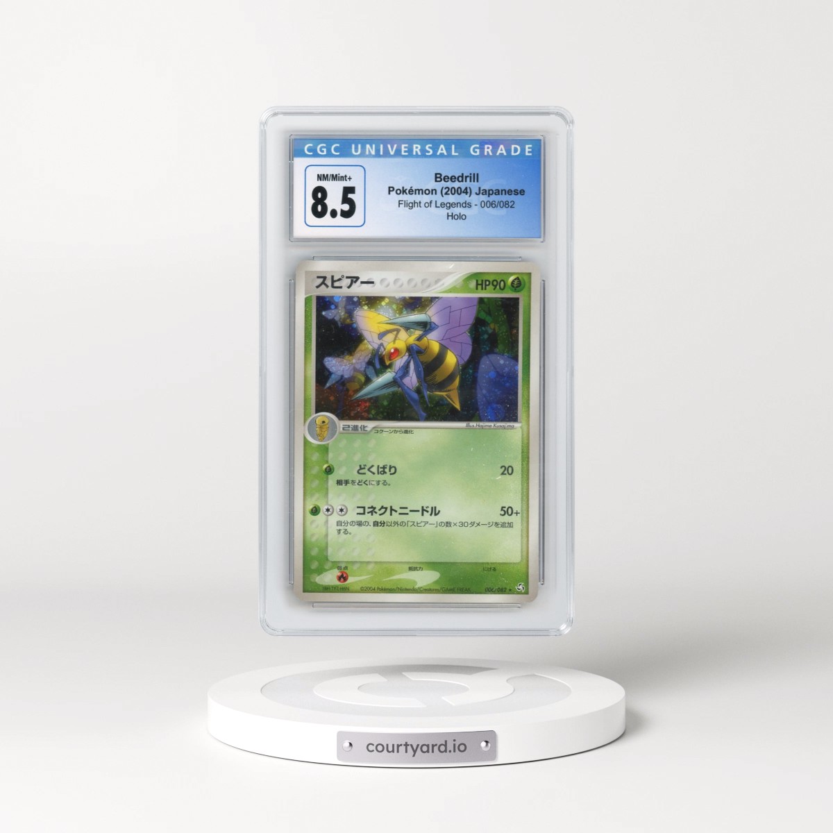2004 Flight of Legends #006/082 Beedrill - Holo (CGC 8.5 NM-MT+)
