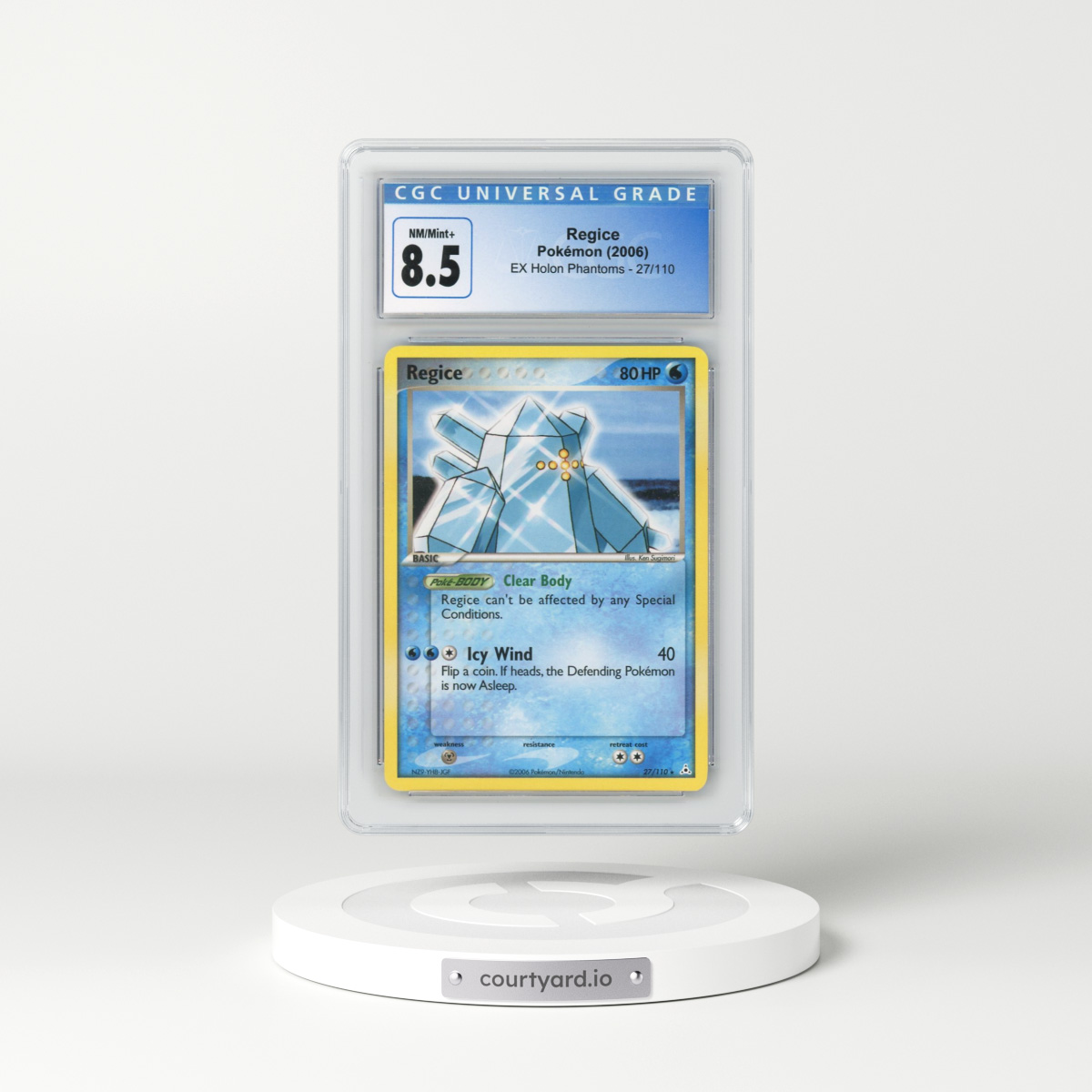 2006 EX Holon Phantoms #27/110 Regice (CGC 8.5 NM-MT+)