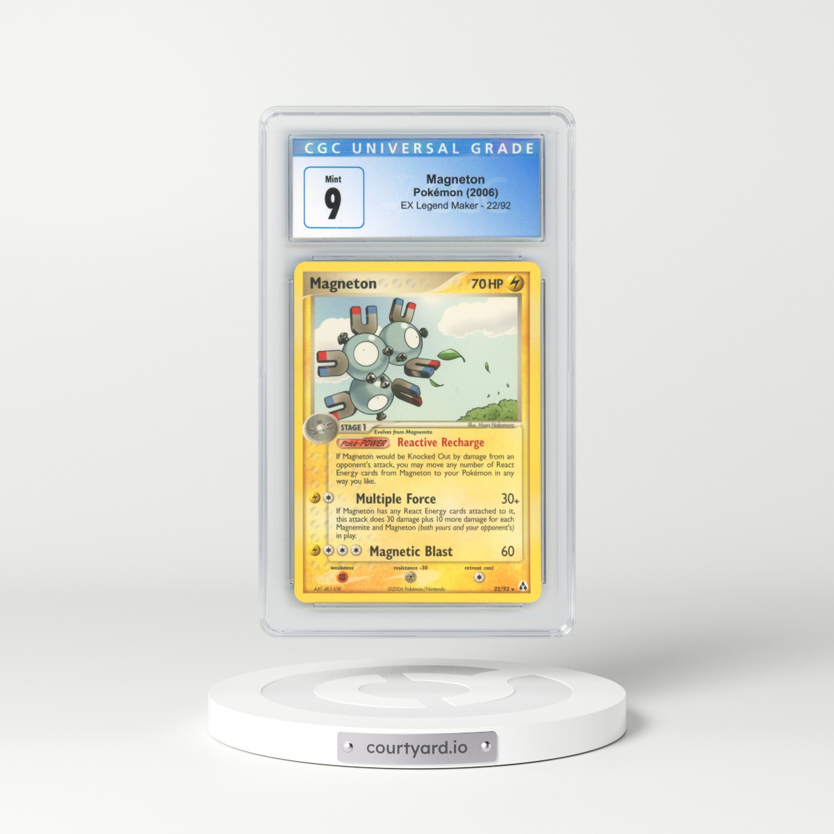 2006 EX Legend Maker #22/92 Magneton (CGC 9 MINT)