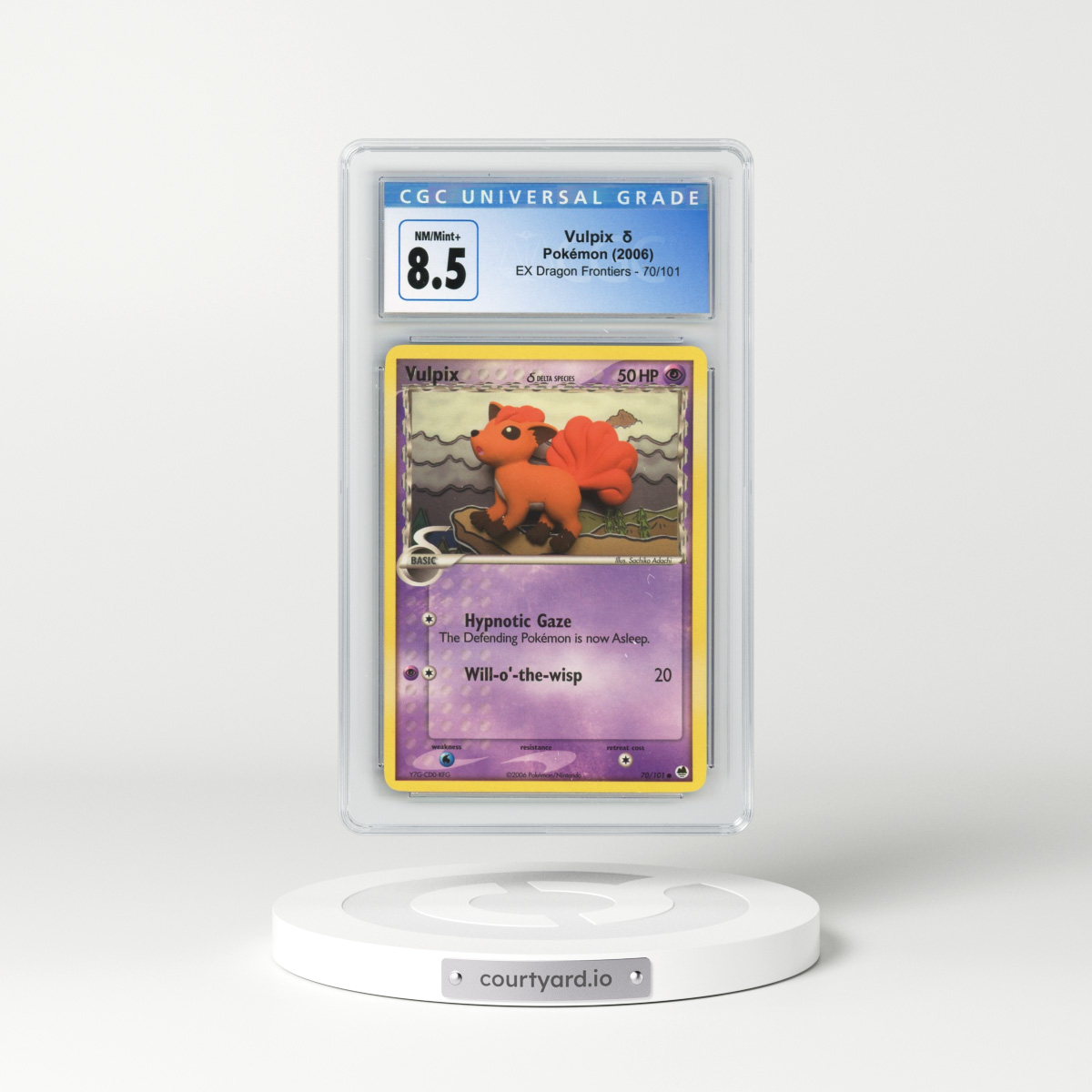 2006 EX Dragon Frontiers #70/101 Vulpix δ (CGC 8.5 NM-MT+)