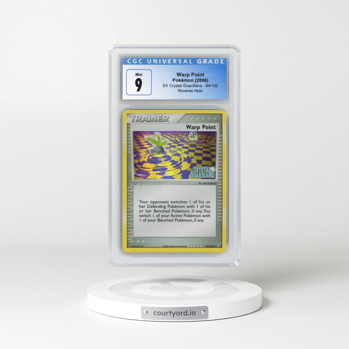 2006 EX Crystal Guardians #84/100 Warp Point - Reverse Holo (CGC 9 MINT)