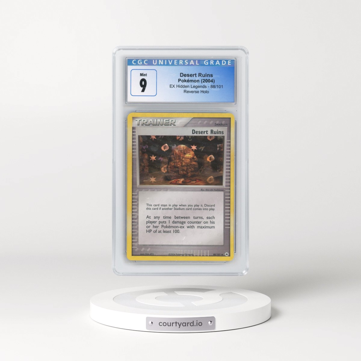 2004 EX Hidden Legends #88/101 Desert Ruins - Reverse Holo (CGC 9 MINT)