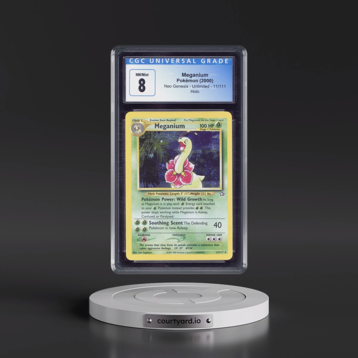 2000 Neo Genesis #11/111 Meganium - Holo (CGC 8 NM-MT)