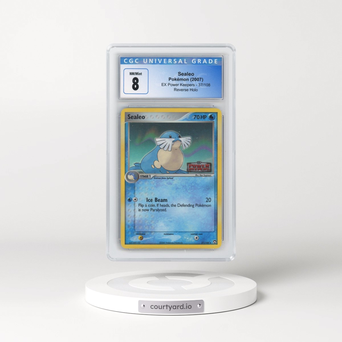 2007 EX Power Keepers #37/108 Sealeo - Reverse Holo (CGC 8 NM-MT)