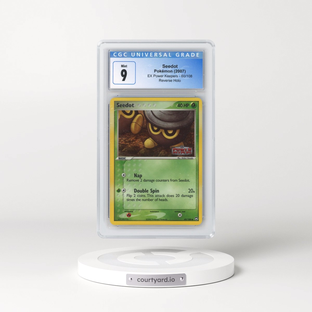 2007 EX Power Keepers #60/108 Seedot - Reverse Holo (CGC 9 MINT)