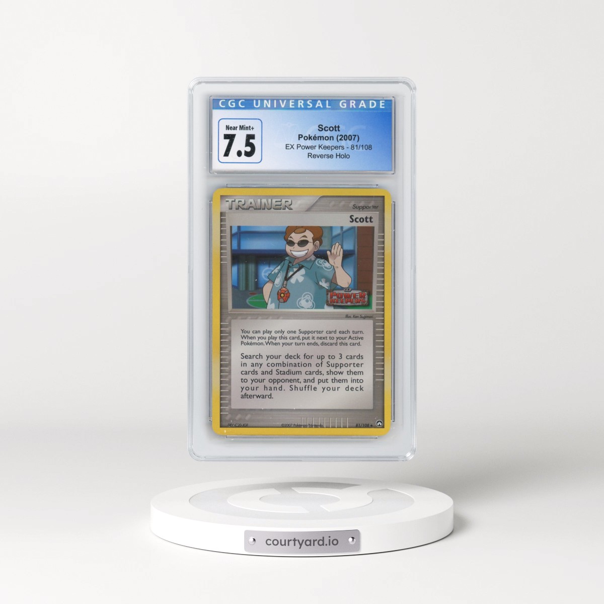 2007 EX Power Keepers #81/108 Scott - Reverse Holo (CGC 7.5 NM+)