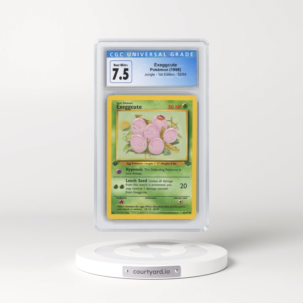 1999 Jungle #52/64 Exeggcute - 1st Edition 1st Edition (CGC 7.5 NM+)