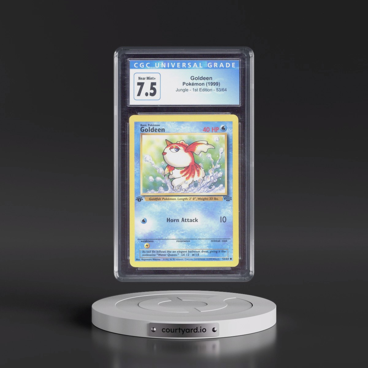 1999 Jungle #53/64 Goldeen - 1st Edition 1st Edition (CGC 7.5 NM+)