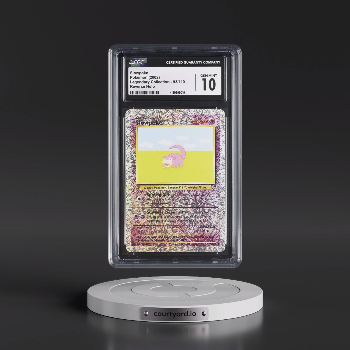 2002 Legendary Collection #93/110 Slowpoke - Reverse Holo (CGC 10 GEM MINT)