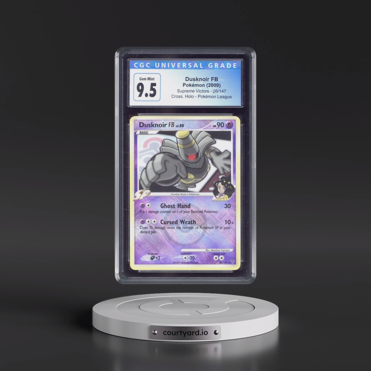 2009 Supreme Victors #26/147 Dusknoir FB - Pokémon League Crosshatch Holo (Cross. Holo) (CGC 10 GEM MINT)