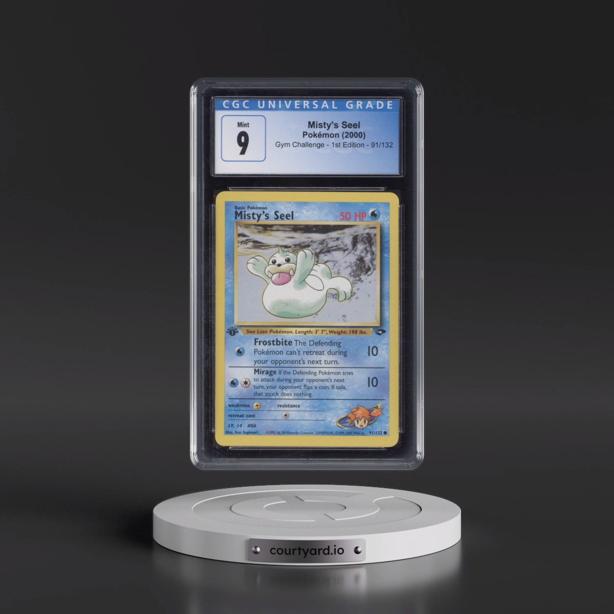 2000 Gym Challenge Misty's Seel - 1st Edition #91/132 CGC 9