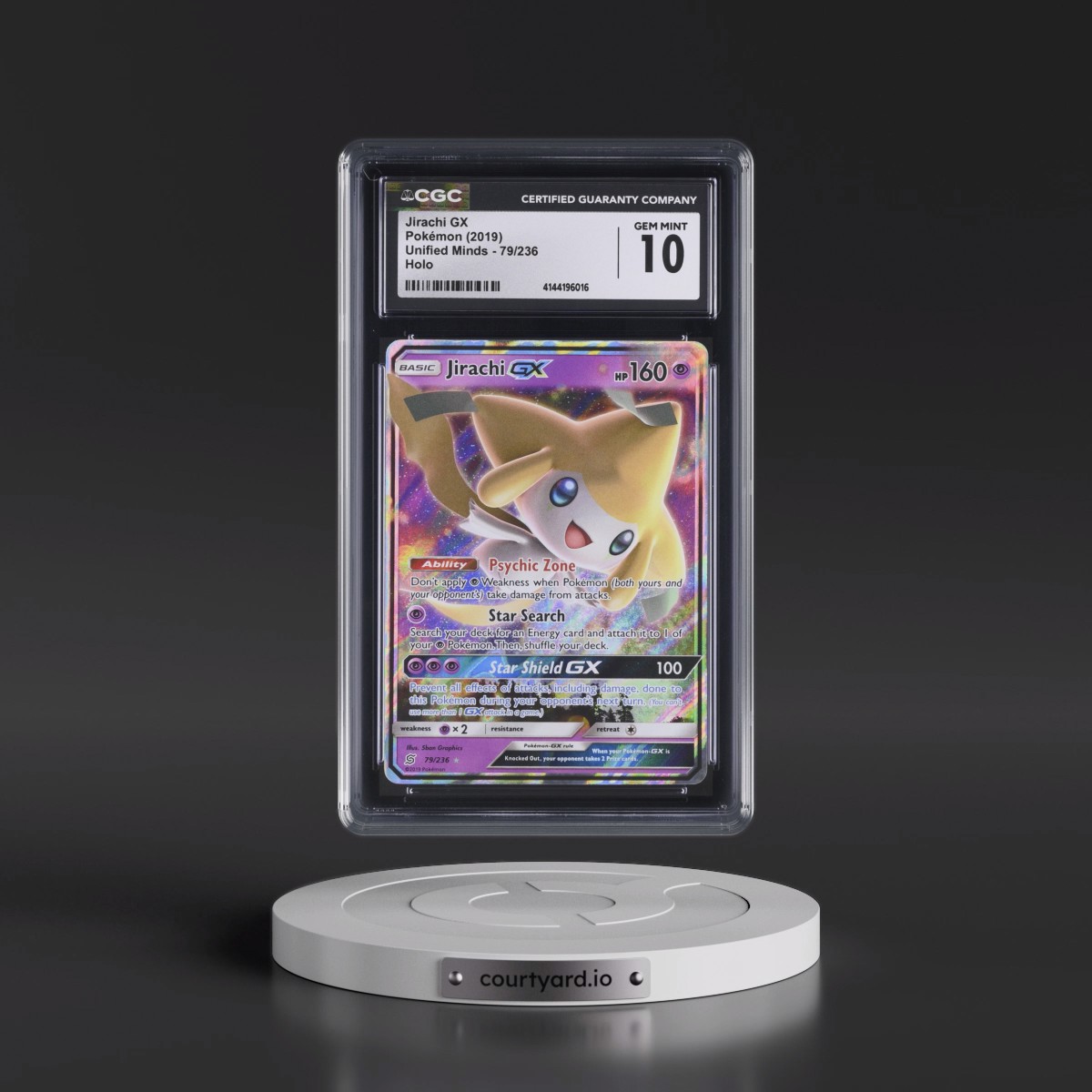 2019 Unified Minds #79/236 Jirachi GX - Holo (CGC 10 GEM MINT)