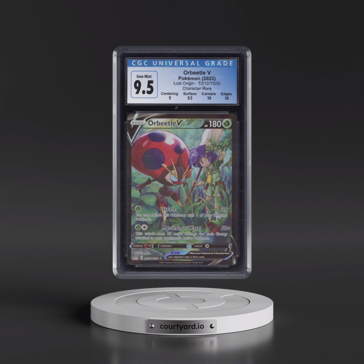 2022 Lost Origin #TG12/TG30 Orbeetle V - Trainer Gallery Holo (CGC 10 GEM MINT)