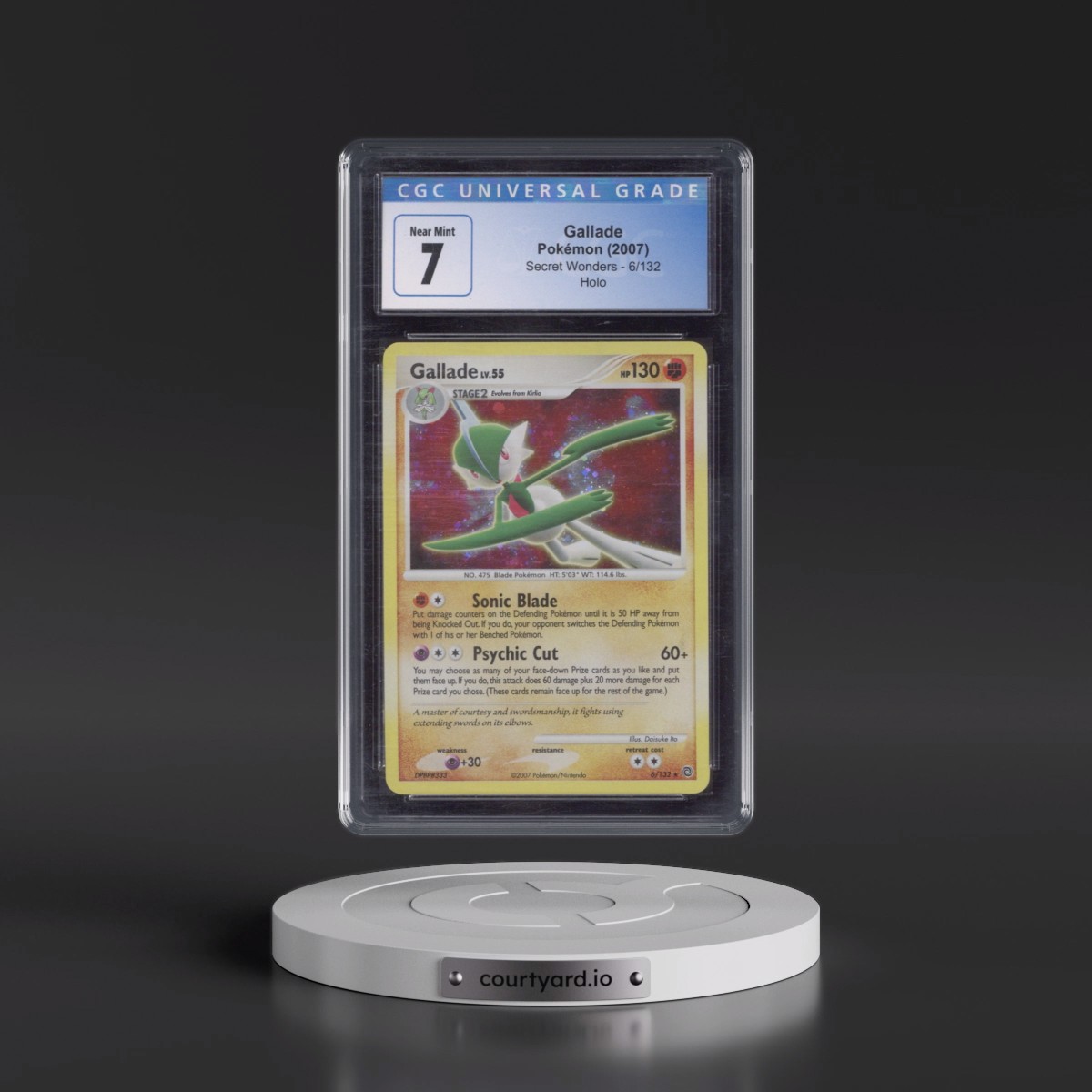 2007 Secret Wonders #6/132 Gallade - Holo (CGC 7 NM)