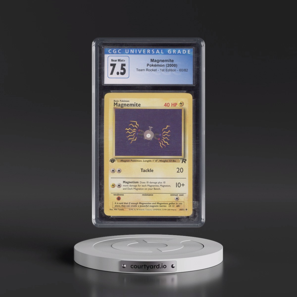 2000 Team Rocket #60/82 Magnemite - 1st Edition 1st Edition (CGC 7.5 NM+)