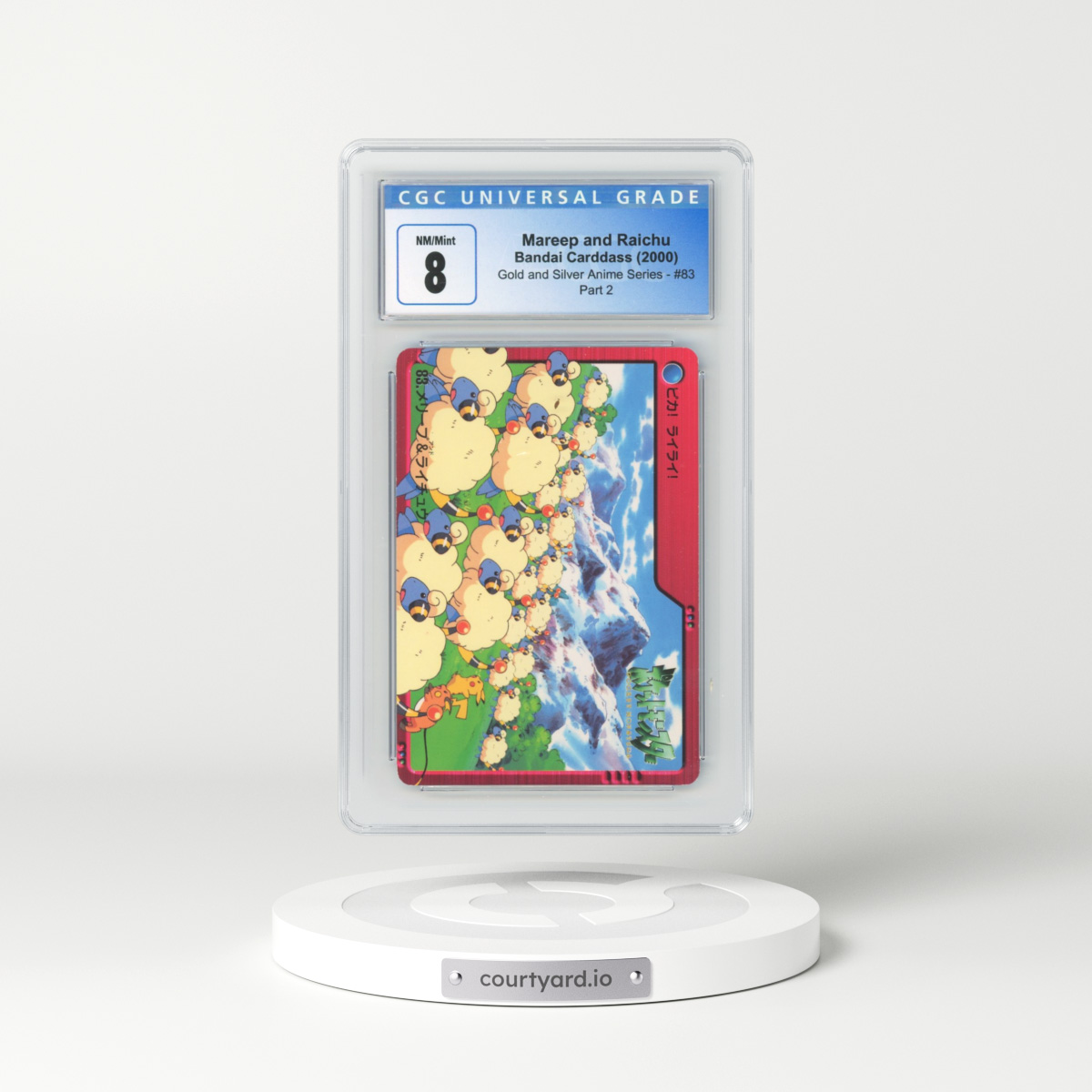 2000 Gold and Silver Anime Series #83 Mareep and Raichu - Part 2 (CGC 8 NM-MT)