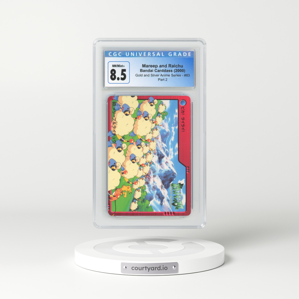 2000 Gold and Silver Anime Series #83 Mareep and Raichu - Part 2 (CGC 8.5 NM-MT+)
