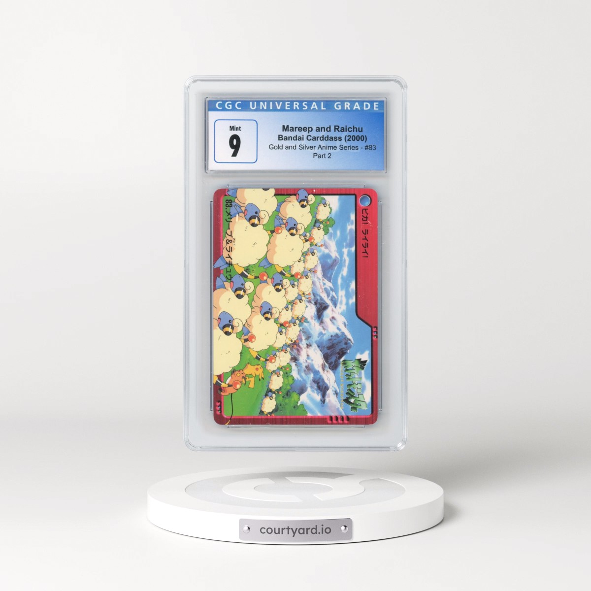 2000 Gold and Silver Anime Series #83 Mareep and Raichu - Part 2 (CGC 9 MINT)