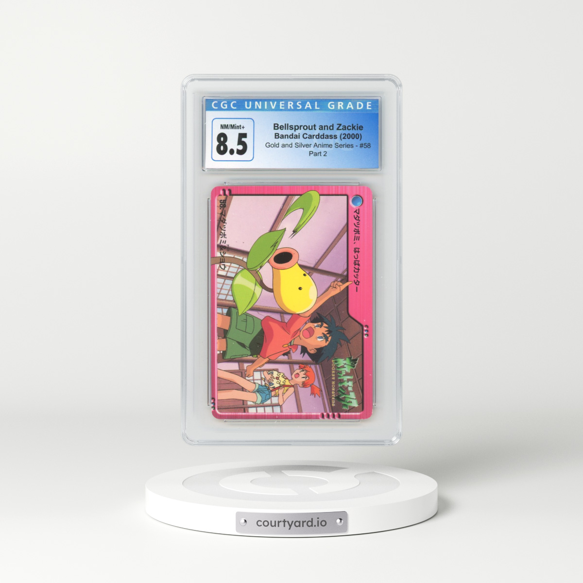 2000 Gold and Silver Anime Series #58 Bellsprout and Zackie - Part 2 (CGC 8.5 NM-MT+)