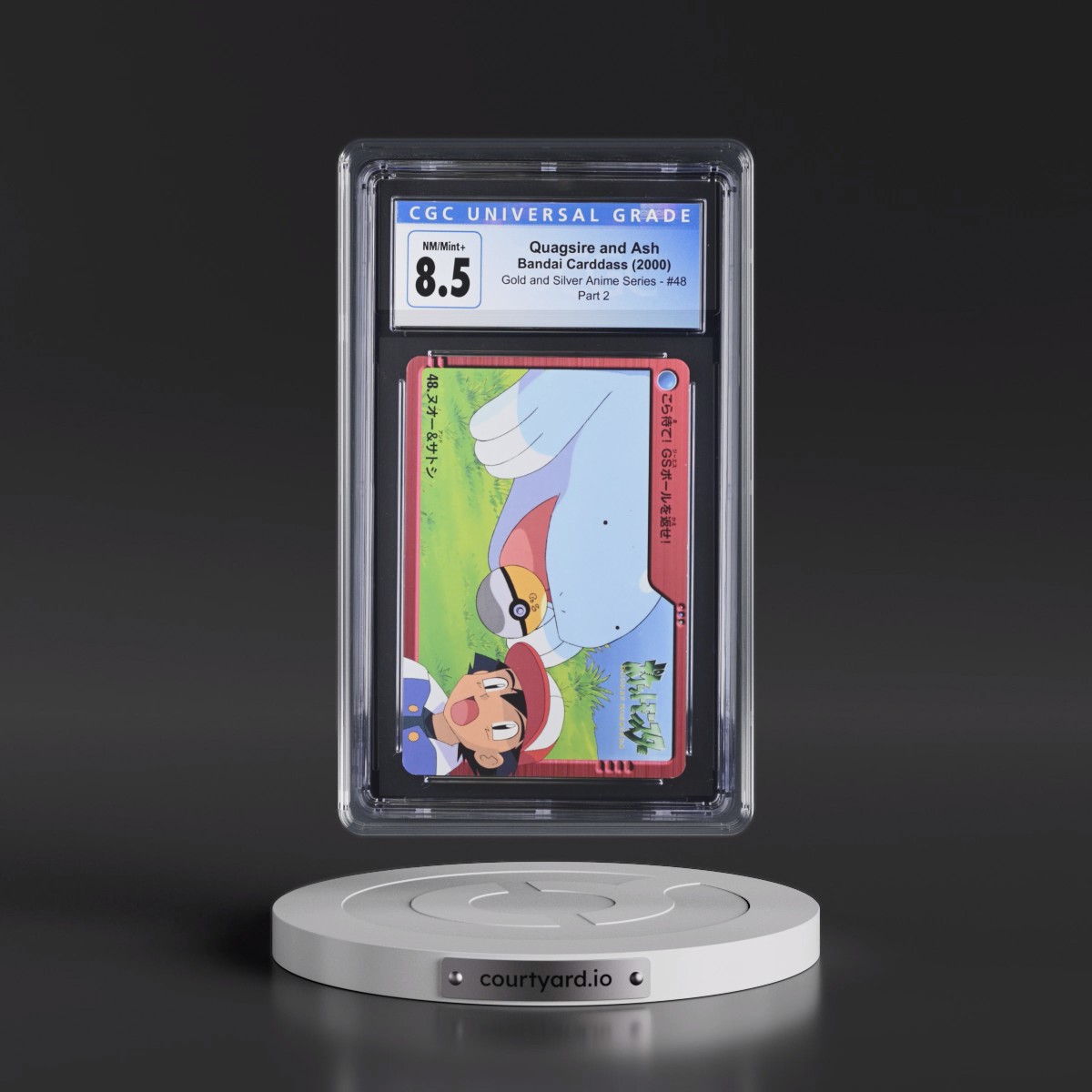 2000 Gold and Silver Anime Series #48 Quagsire and Ash - Part 2 (CGC 8.5 NM-MT+)