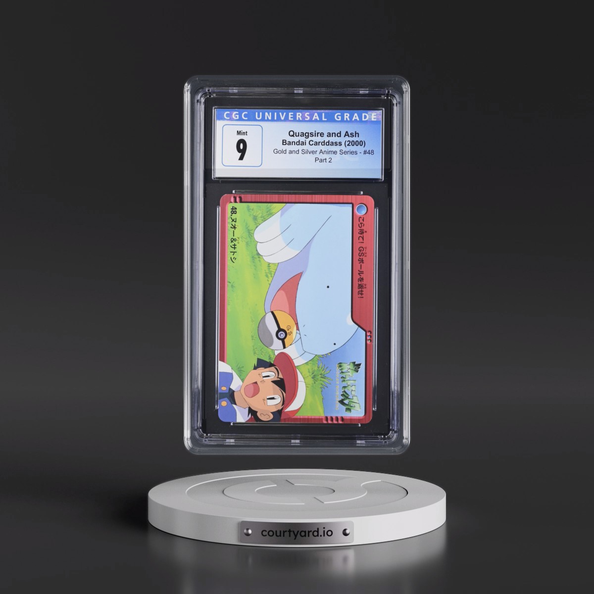 2000 Gold and Silver Anime Series #48 Quagsire and Ash - Part 2 (CGC 9 MINT)
