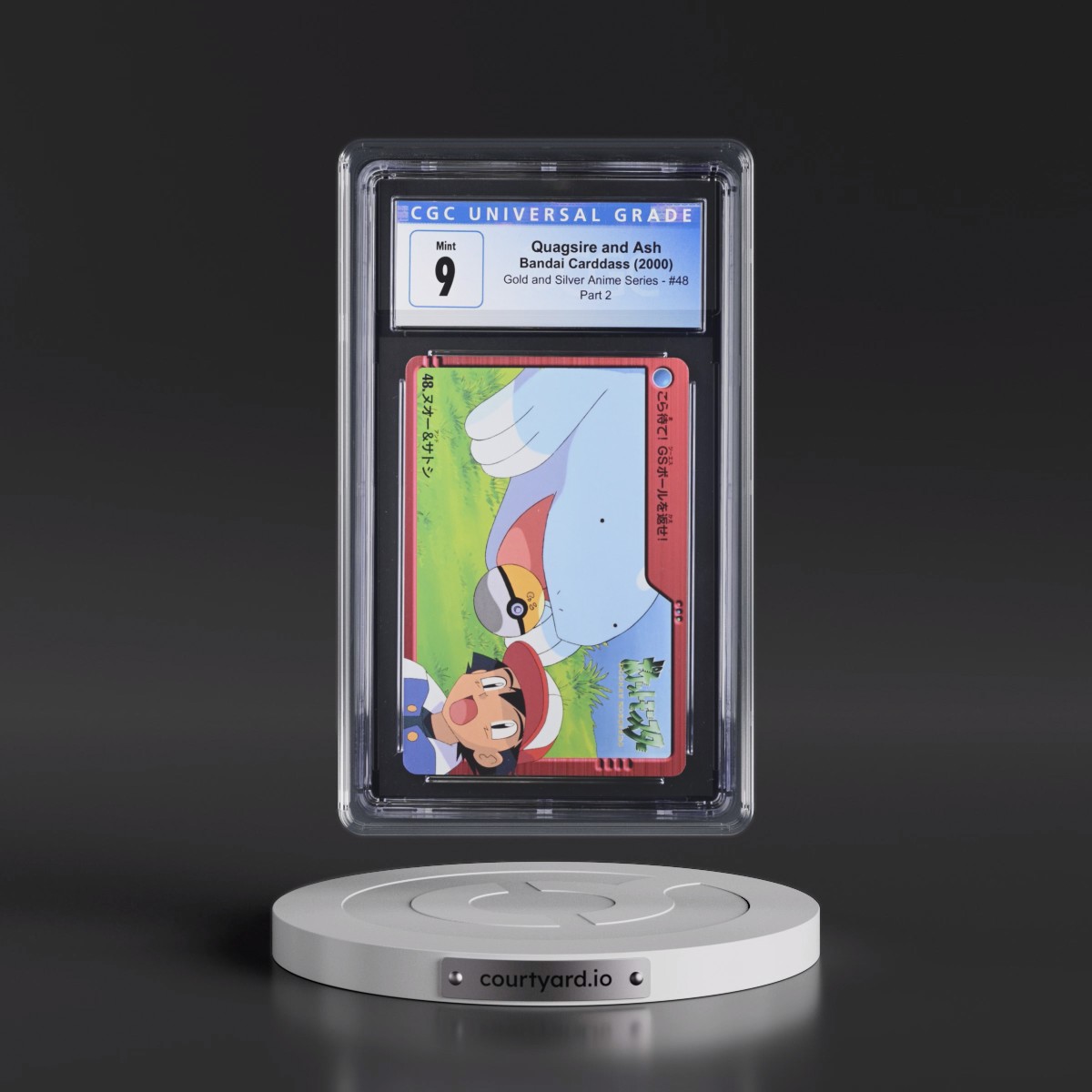 2000 Gold and Silver Anime Series #48 Quagsire and Ash - Part 2 (CGC 9 MINT)