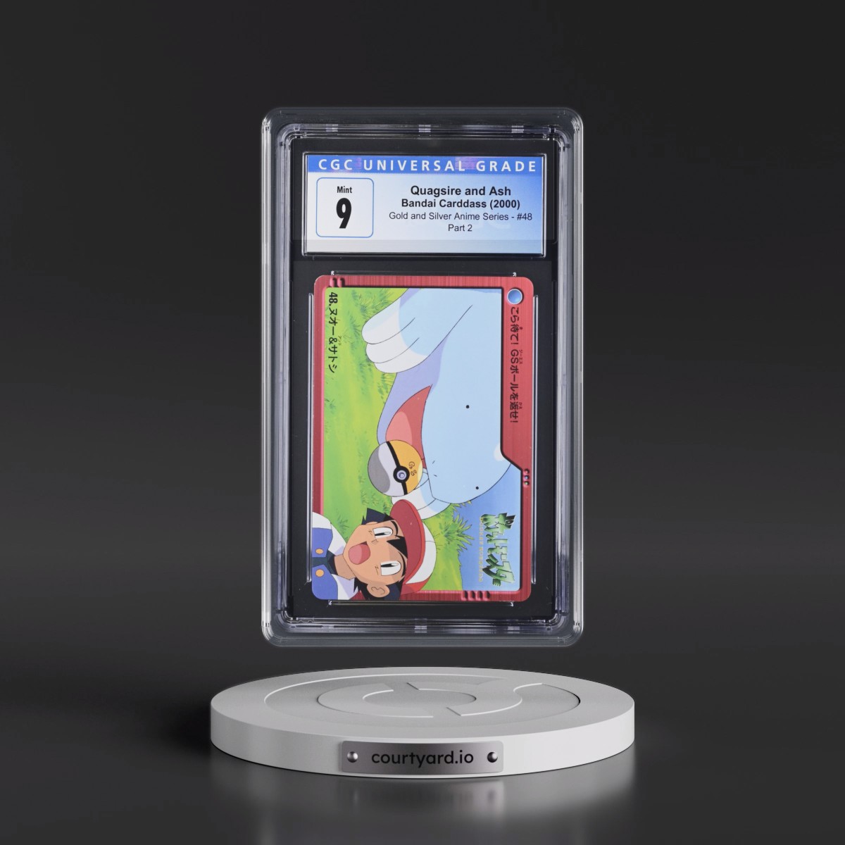 2000 Gold and Silver Anime Series #48 Quagsire and Ash - Part 2 (CGC 9 MINT)