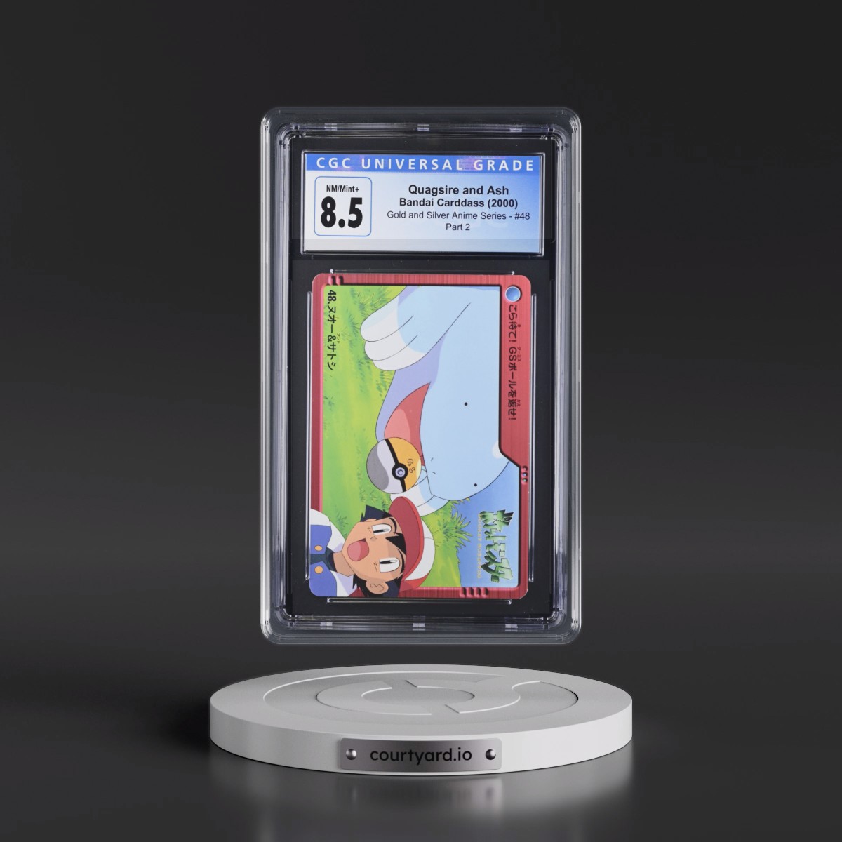 2000 Gold and Silver Anime Series #48 Quagsire and Ash - Part 2 (CGC 8.5 NM-MT+)