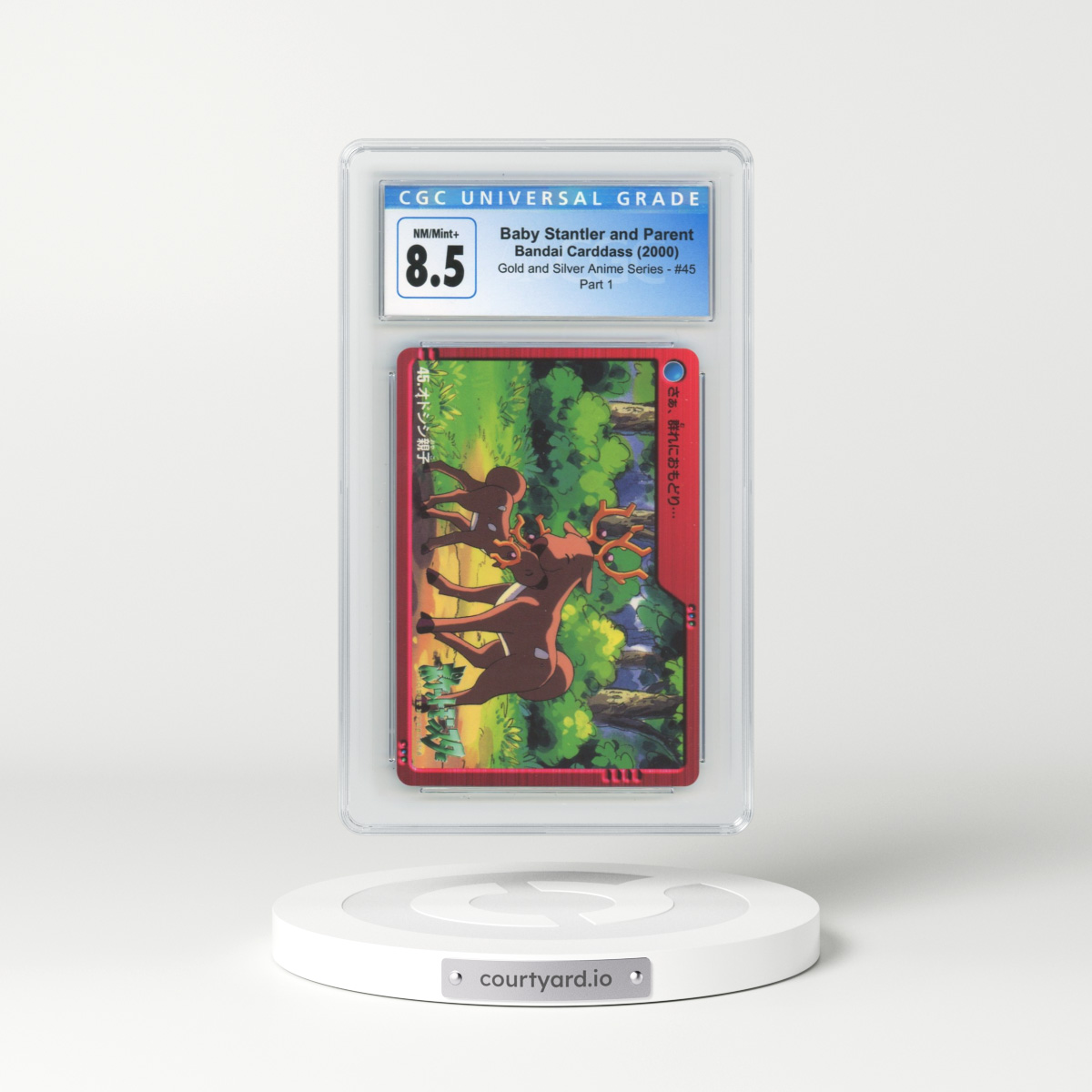 2000 Gold and Silver Anime Series #45 Baby Stantler and Parent - Part 1 (CGC 8.5 NM-MT+)