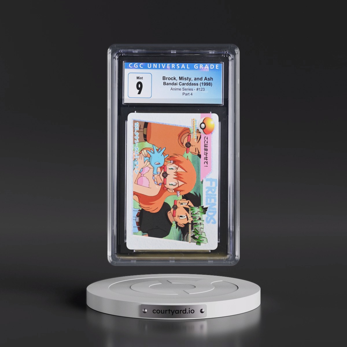 1998 Anime Series #123 Brock, Misty, and Ash - Part 4 (CGC 9 MINT)