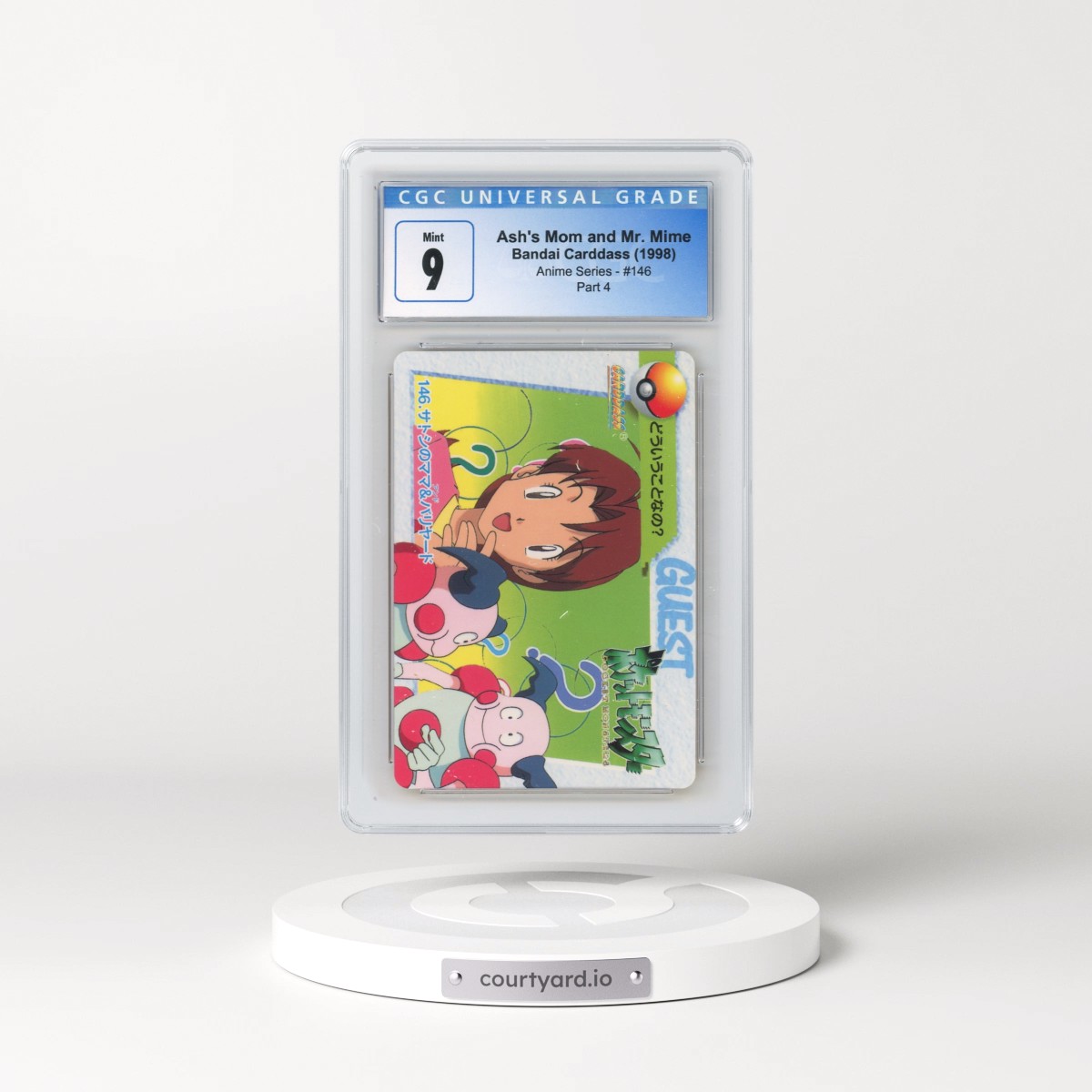 1998 Anime Series #146 Ash's Mom and Mr. Mime - Part 4 (CGC 9 MINT)