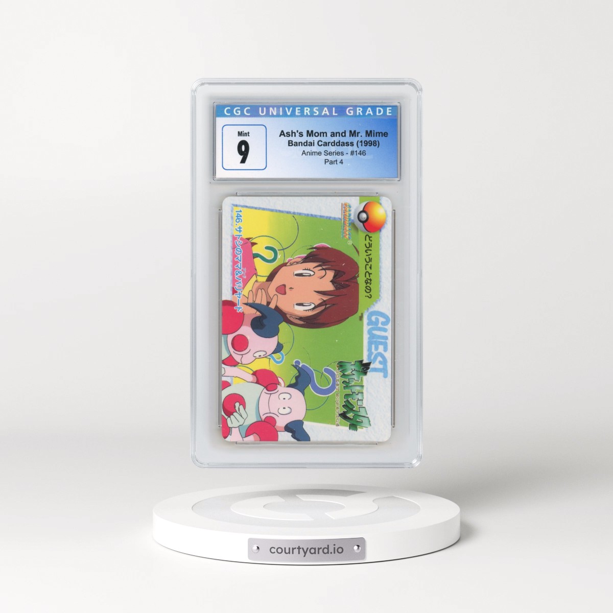 1998 Anime Series #146 Ash's Mom and Mr. Mime - Part 4 (CGC 9 MINT)