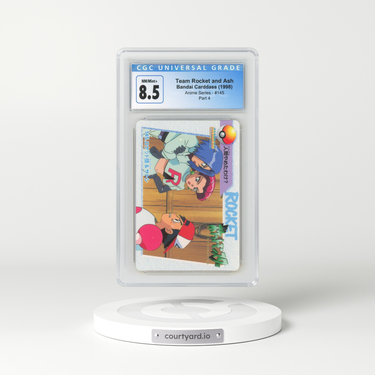 1998 Anime Series #145 Team Rocket and Ash - Part 4 (CGC 8.5 NM-MT+)