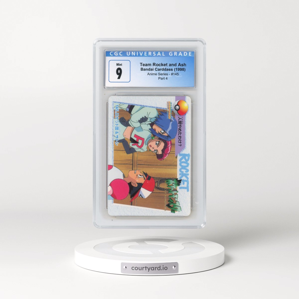 1998 Anime Series #145 Team Rocket and Ash - Part 4 (CGC 9 MINT)