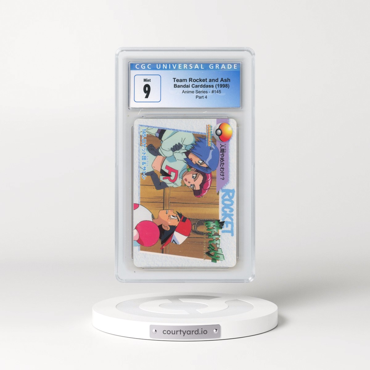1998 Anime Series #145 Team Rocket and Ash - Part 4 (CGC 9 MINT)