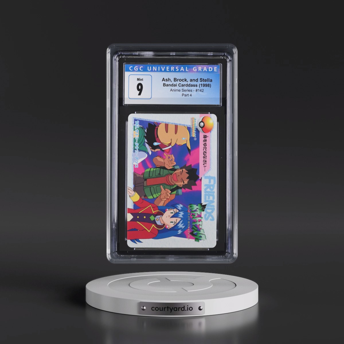 1998 Anime Series #142 Ash, Brock, and Stella - Part 4 (CGC 9 MINT)