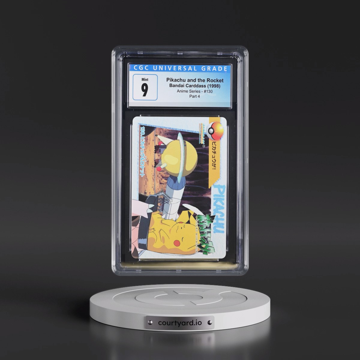 1998 Anime Series #130 Pikachu and the Rocket - Part 4 (CGC 9 MINT)