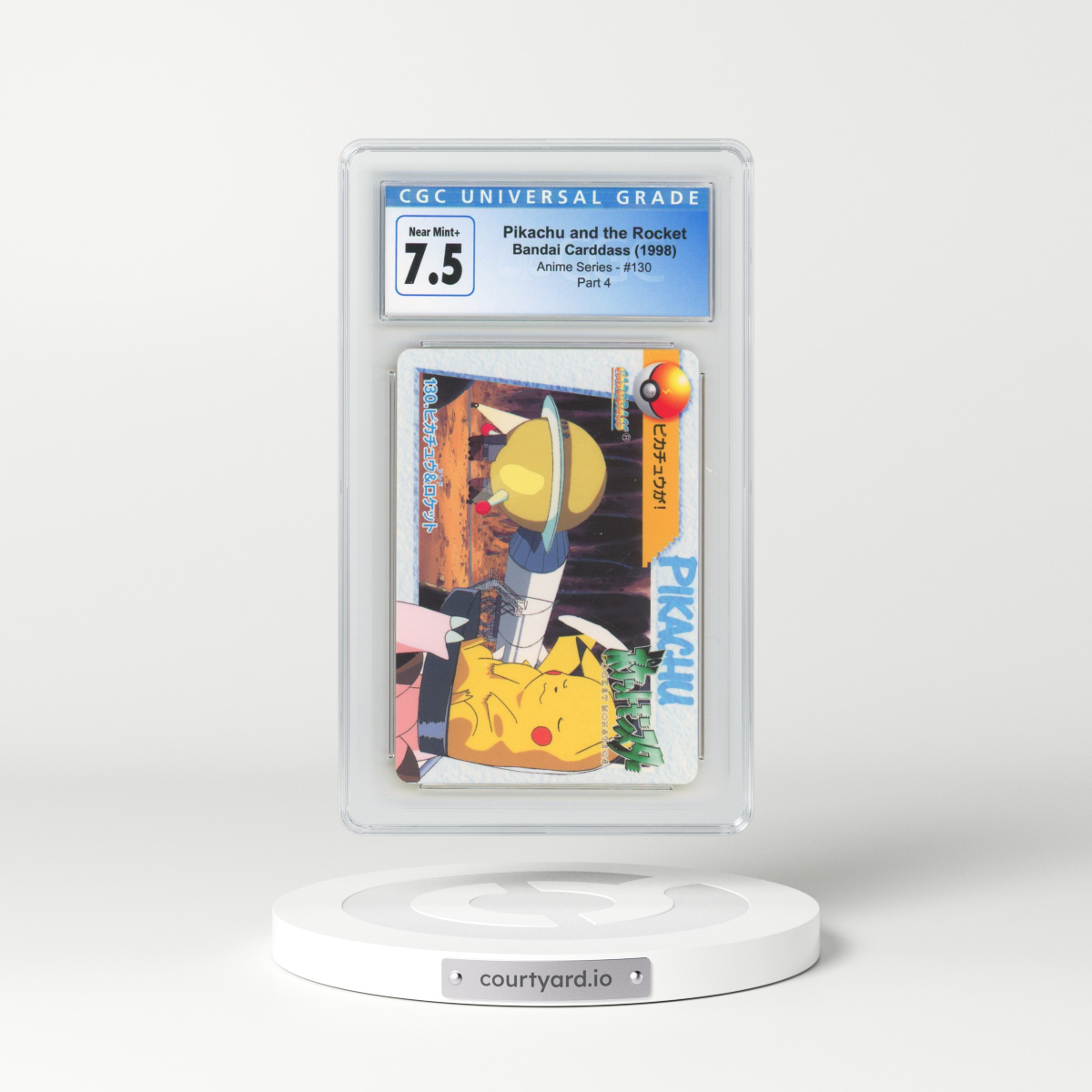 1998 Anime Series #130 Pikachu and the Rocket - Part 4 (CGC 7.5 NM+)