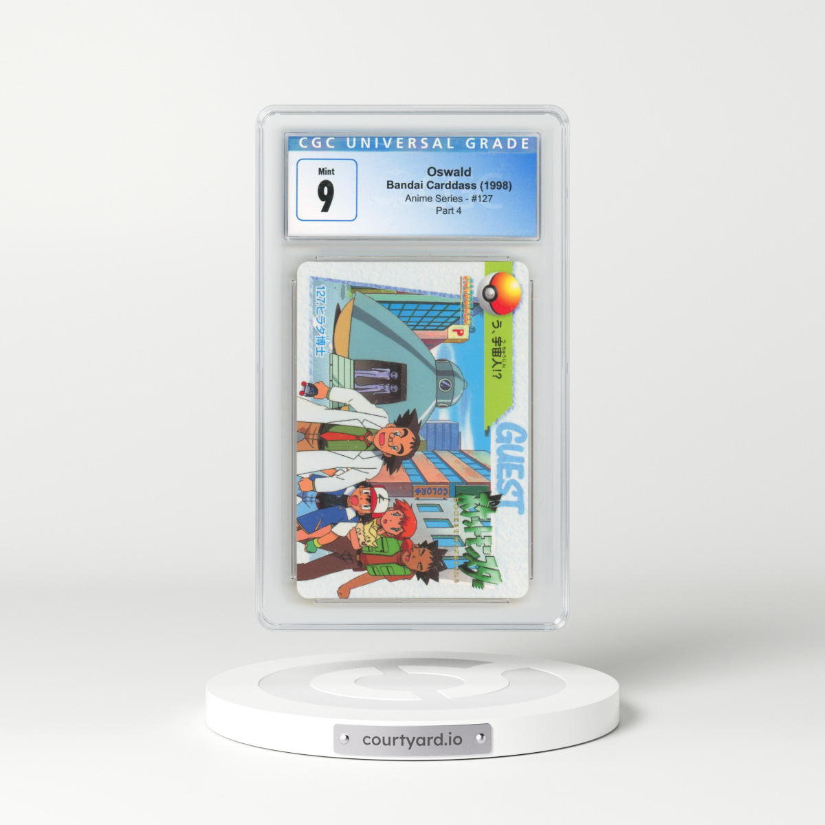 1998 Japanese Bandai Carddass #127 Oswald - Part 4 (CGC 9 MINT)