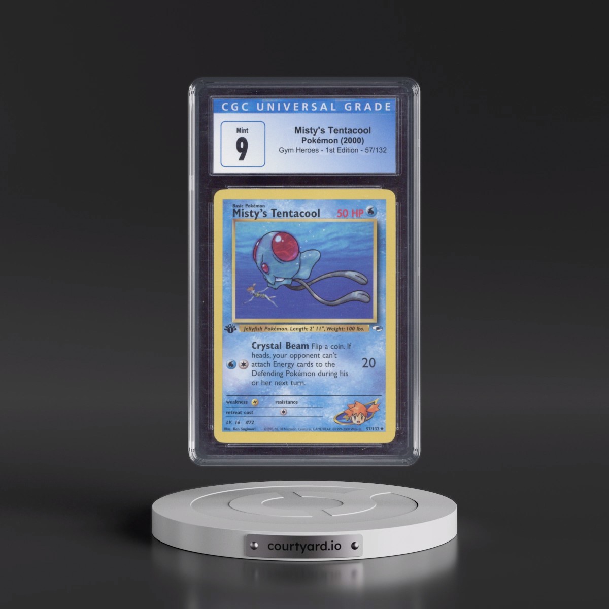 2000 Gym Heroes #57/132 Misty's Tentacool - 1st Edition 1st Edition (CGC 9 MINT)