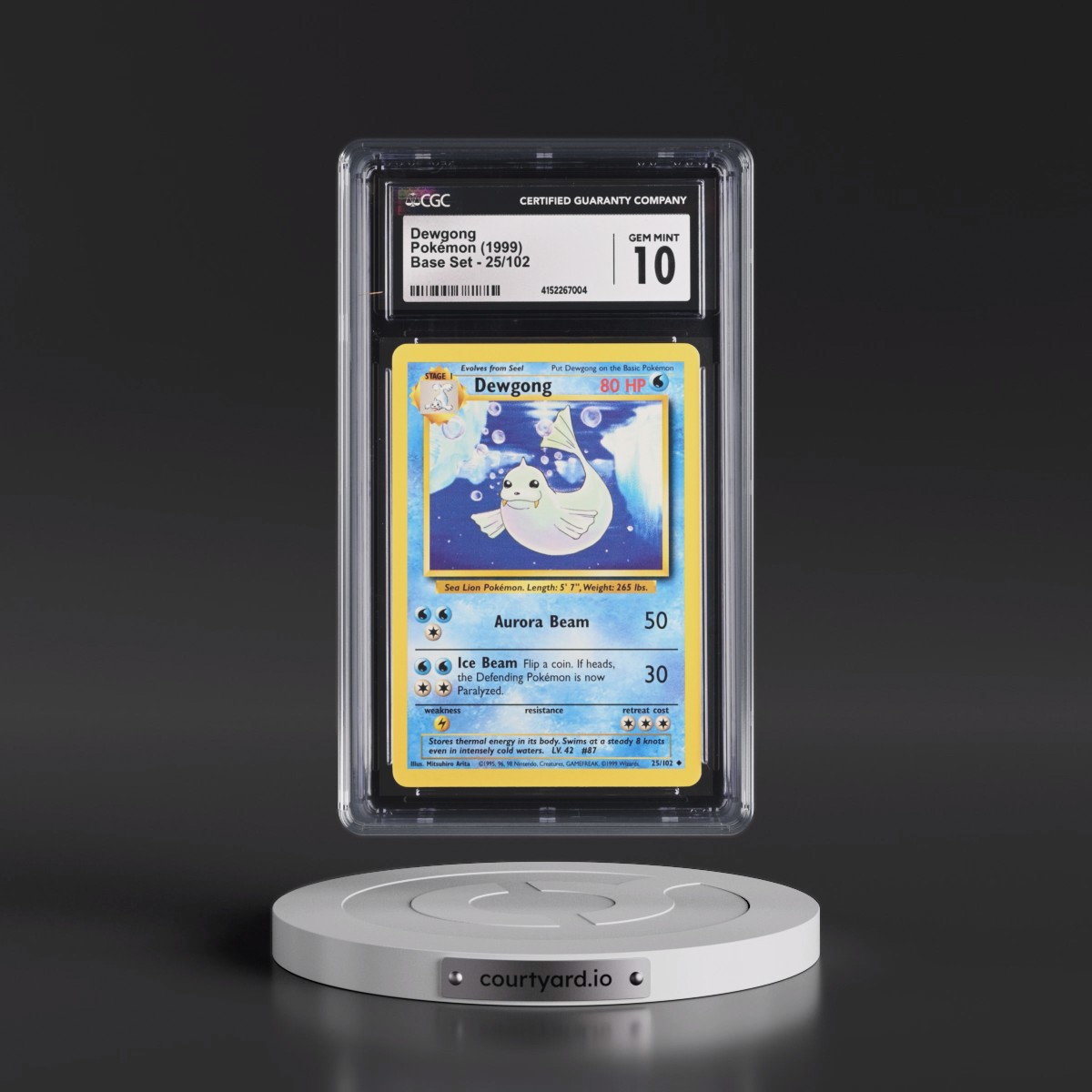 1999 Base Set #25/102 Dewgong (CGC 10 GEM MINT)