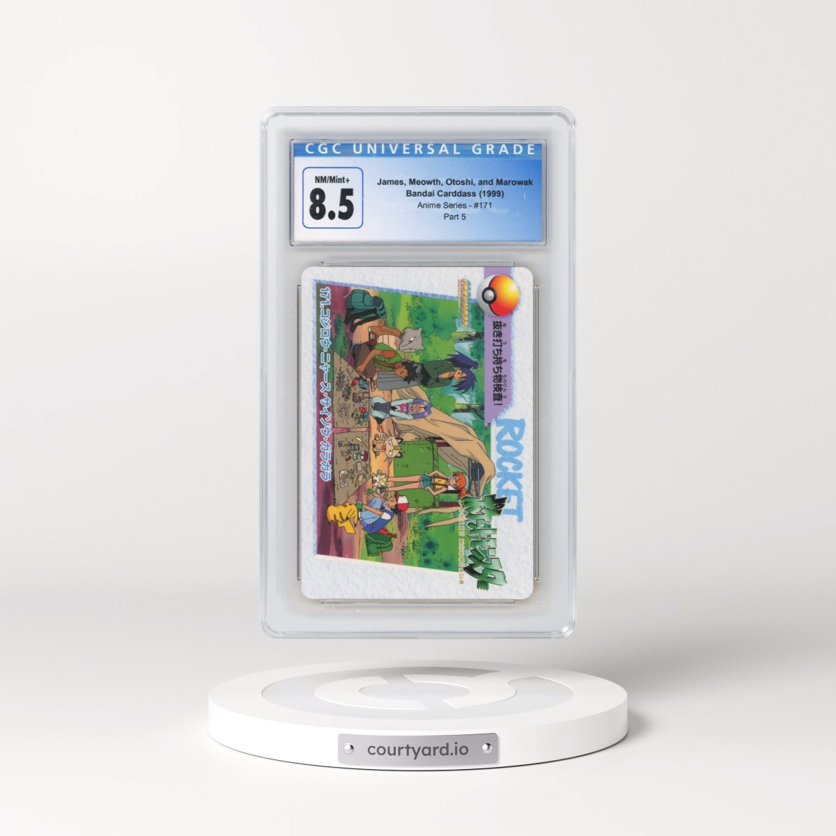 1998 Anime Series #171 James, Meowth, Otoshi, and Marowak - Part 5 (CGC 8.5 NM-MT+)