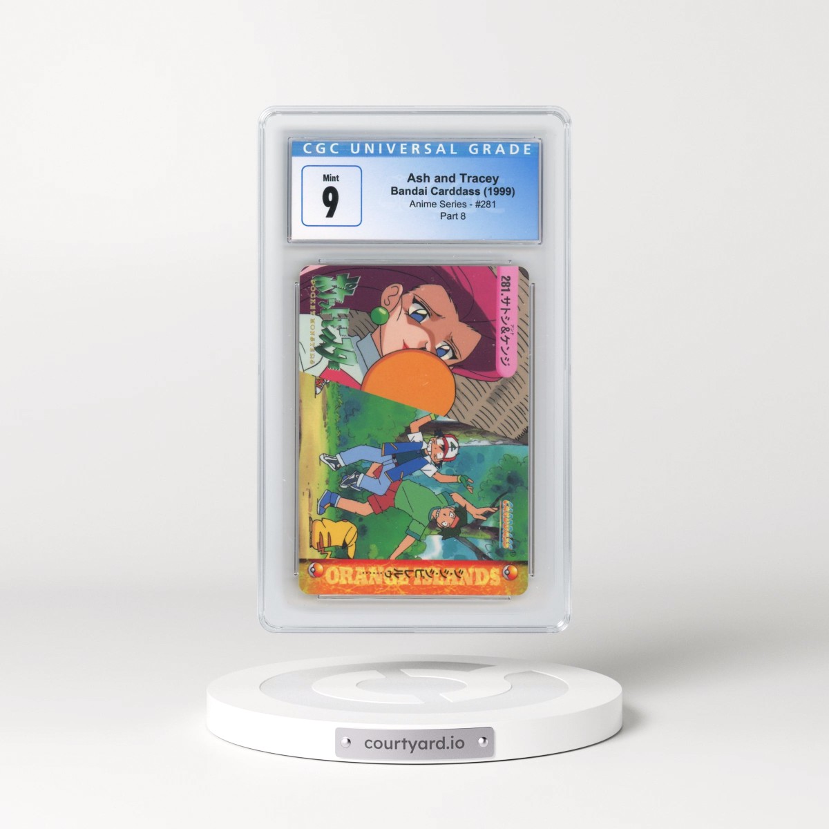 1998 Anime Series #281 Ash and Tracey - Part 8 (CGC 9 MINT)