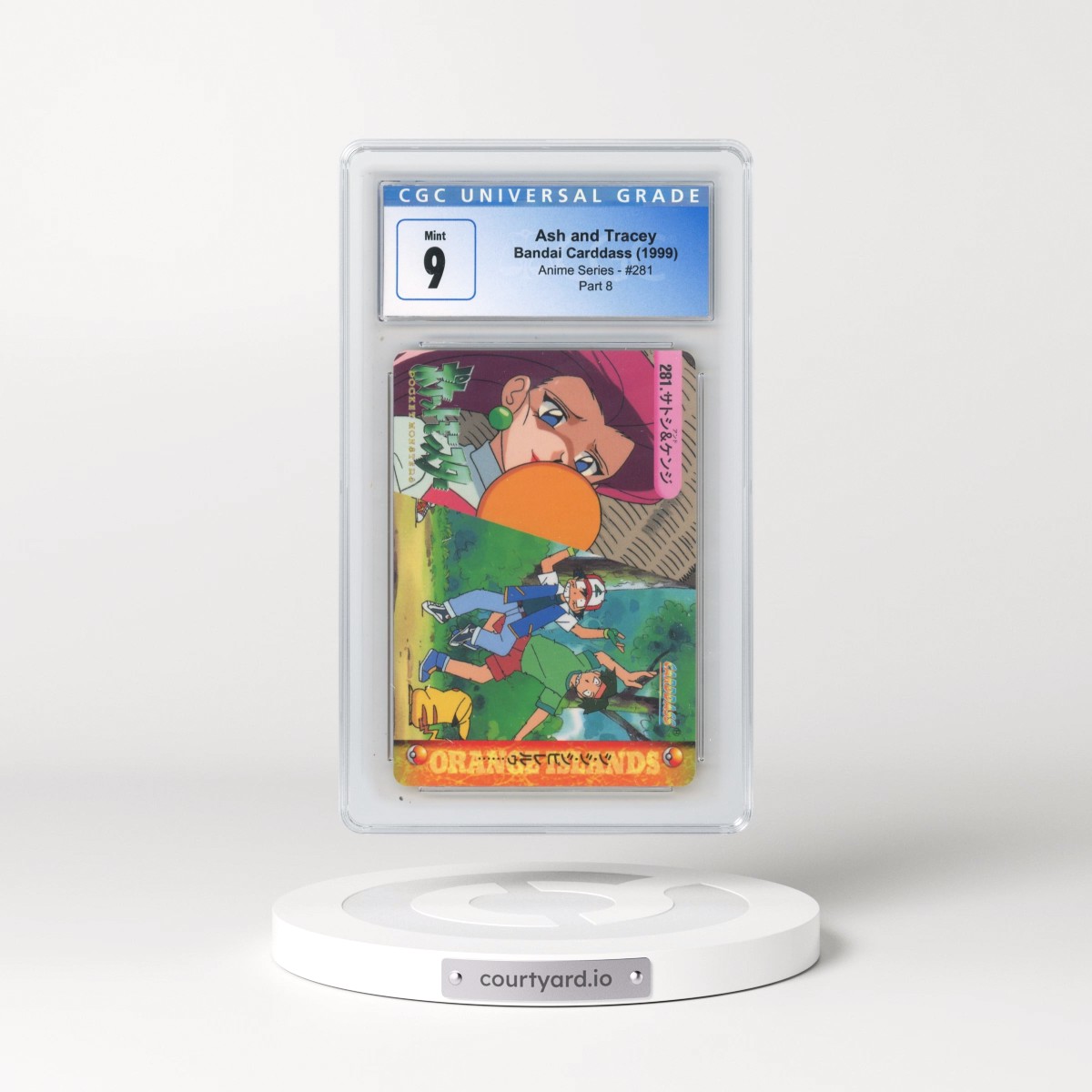 1998 Anime Series #281 Ash and Tracey - Part 8 (CGC 9 MINT)