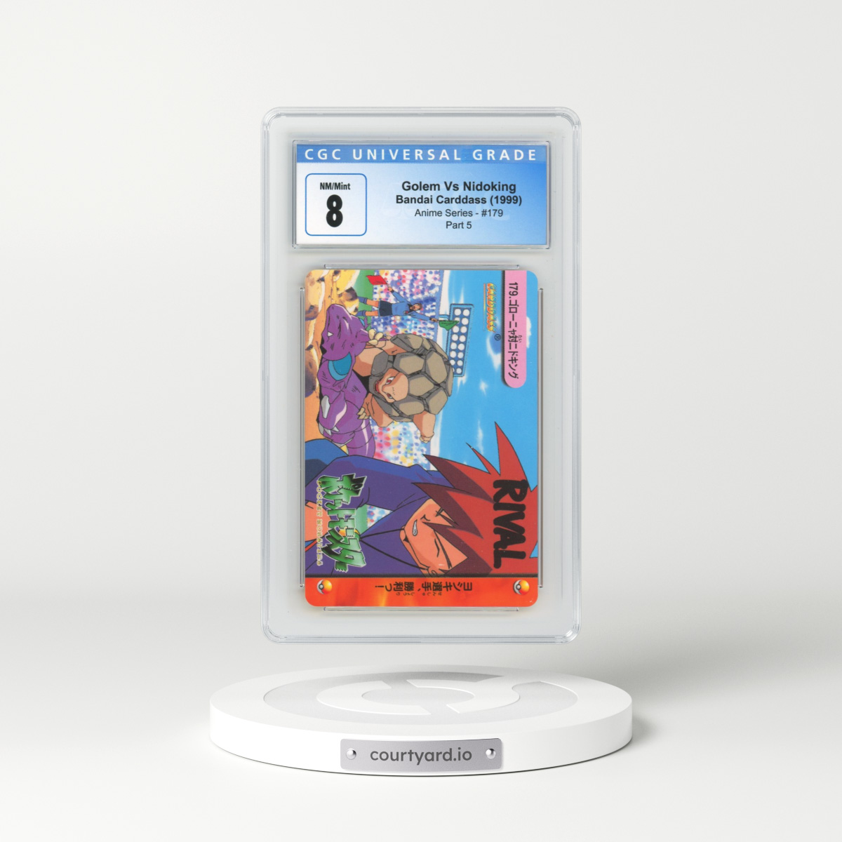 1998 Anime Series #179 Golem Vs Nidoking - Part 5 (CGC 8 NM-MT)