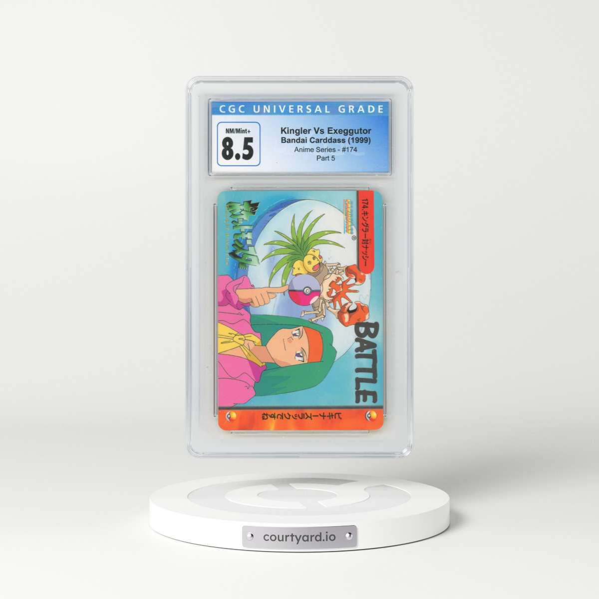 1998 Anime Series #174 Kingler Vs Exeggutor - Part 5 (CGC 8.5 NM-MT+)